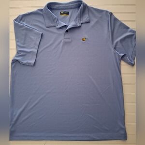 Jack Nicklaus Golden Bear Men's  Blue Polo Shirt - Performance Short Sleeve XL